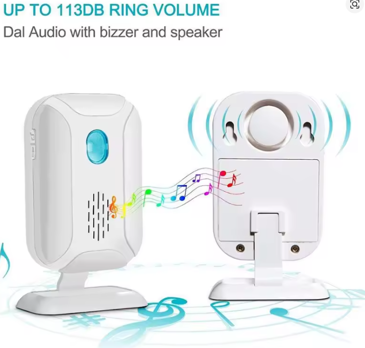 WSDCAM Wireless Welcome Doorbell PIR Motion Detector Burglar Alarm Infrared Sensor Visitor Alarm Chime Door Bell